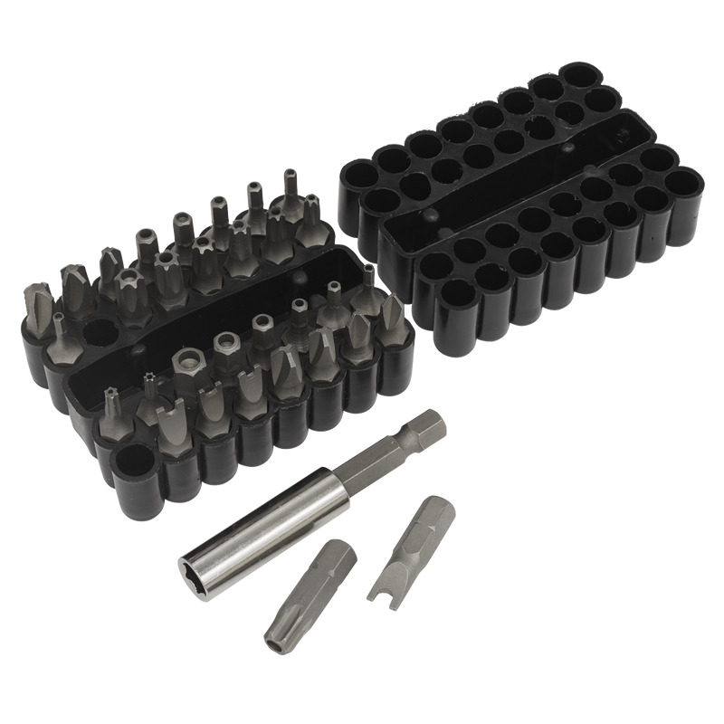 Sealey Premier Bit Set 33 Piece Security & Magnetic Adaptor AK614