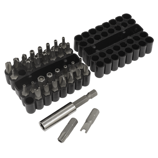 Sealey Premier Bit Set 33 Piece Security & Magnetic Adaptor AK614
