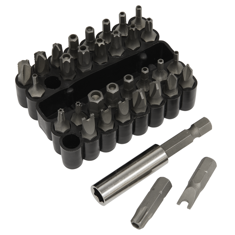 Sealey Premier Bit Set 33 Piece Security & Magnetic Adaptor AK614