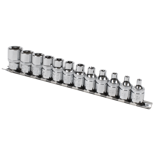 Sealey Premier Socket Set 3/8"Sq Drive E4-E20 12 Piece