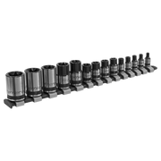 Sealey Premier Black Socket Set 14 Piece 1/4", 3/8" & 1/2" Drive AK618B