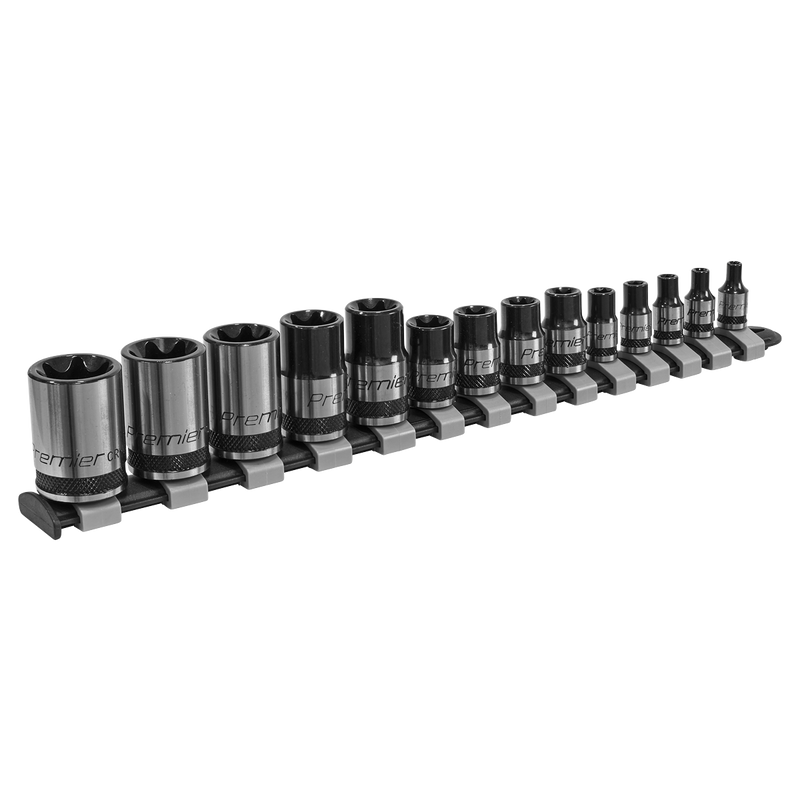 Sealey Premier Black Socket Set 14 Piece 1/4", 3/8" & 1/2" Drive AK618B
