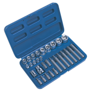 Sealey Premier Socket & Bit Set 30 Piece 1/4", 3/8" & 1/2" Drive AK619