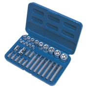 Sealey Premier Socket & Bit Set 30 Piece 1/4", 3/8" & 1/2" Drive AK619