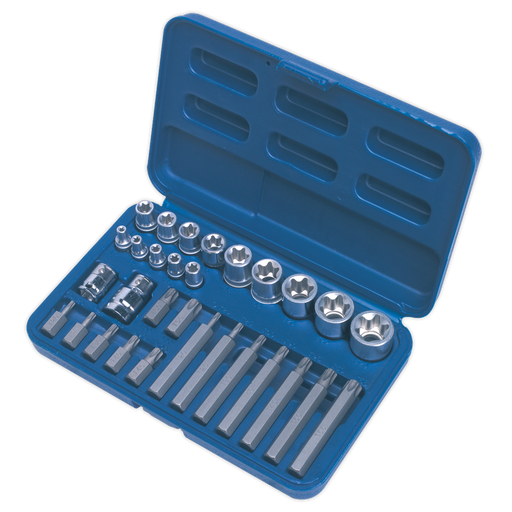 Sealey Premier Socket & Bit Set 30 Piece 1/4", 3/8" & 1/2" Drive AK619