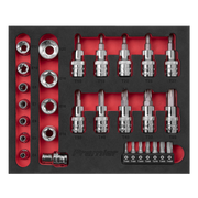 Sealey Premier TRX-Star Socket & Security Bit Set 29 Piece 1/4" & 3/8" Drive