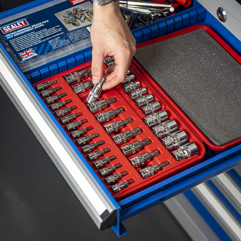Sealey Premier TRX-Star Socket Bit Set 38 Piece 1/4" 3/8" 1/2" Drive