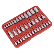 Sealey Premier TRX-Star Socket Bit Set 38 Piece 1/4" 3/8" 1/2" Drive