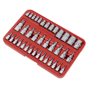 Sealey Premier TRX-Star Socket Bit Set 38 Piece 1/4" 3/8" 1/2" Drive