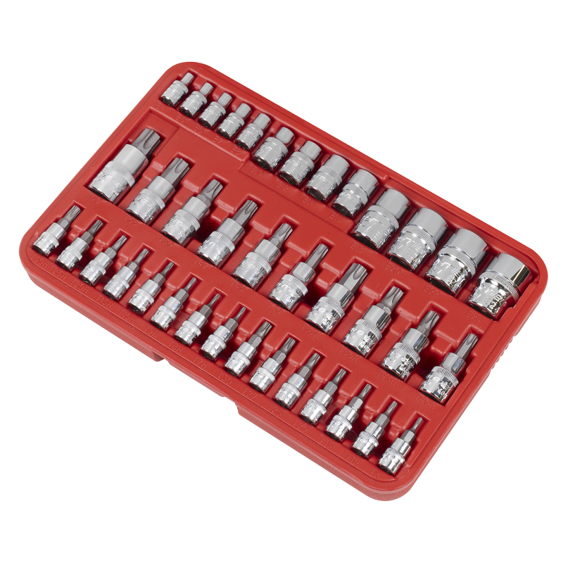 Sealey Premier TRX-Star Socket Bit Set 38 Piece 1/4" 3/8" 1/2" Drive