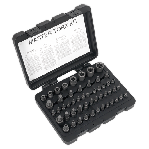 Sealey Premier TRX-Star Master Socket Set 52 Piece 1/4" 3/8" 1/2" Drive