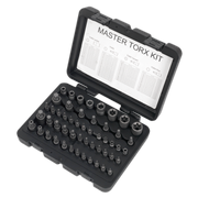 Sealey Premier TRX-Star Master Socket Set 52 Piece 1/4" 3/8" 1/2" Drive