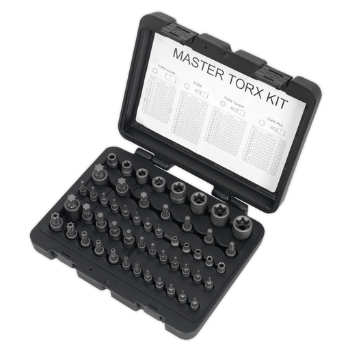 Sealey Premier TRX-Star Master Socket Set 52 Piece 1/4" 3/8" 1/2" Drive