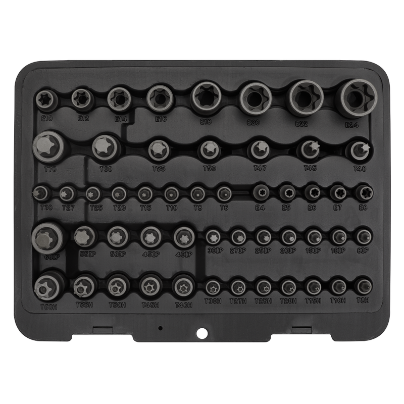 Sealey Premier TRX-Star Master Socket Set 52 Piece 1/4" 3/8" 1/2" Drive