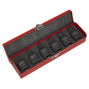 Sealey Premier Hex Impact Socket Bit Set 3/4" Drive 6 Piece