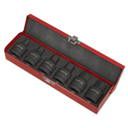 Sealey Premier Hex Impact Socket Bit Set 3/4" Drive 6 Piece