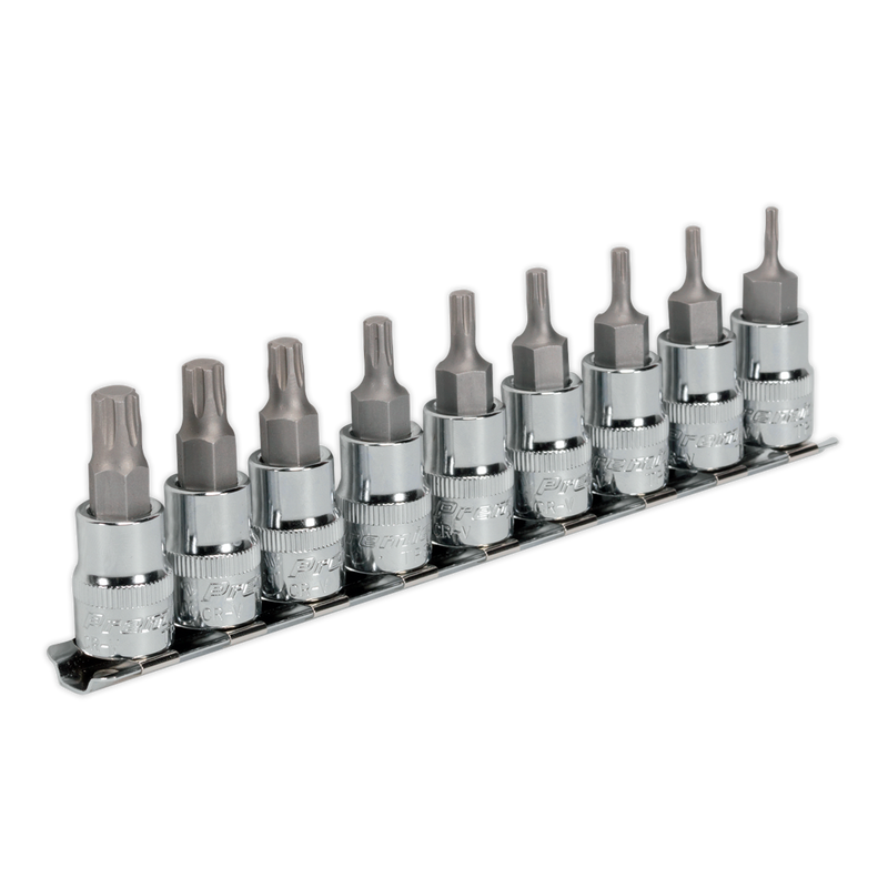 Sealey Premier Socket Bit Set 3/8" Drive 9 Piece AK6222