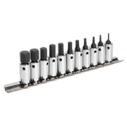 Sealey Premier Hex Socket Bit Set 1/4" Drive 11 Piece