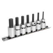 Sealey Premier Hex Socket Bit Set 3/8" Drive 7 Piece