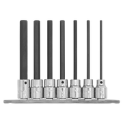 Sealey Premier Hex Socket Bit Set 3/8" Drive 110mm 7 Piece