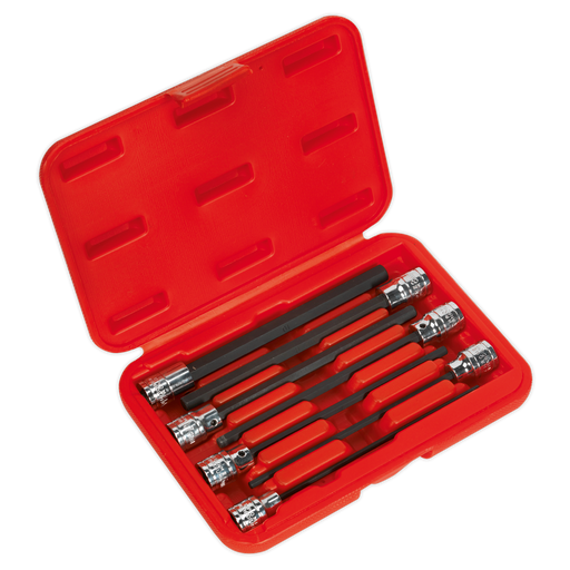 Sealey Premier Hex Socket Bit Set 3/8" Drive 7 Piece
