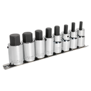 Sealey Premier Hex Socket Bit Set 1/2"Sq Drive 8 Piece