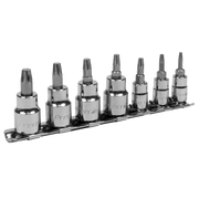 Sealey Premier Lock-On™ TRX-Star Socket Bit Set 7 Piece 1/4" & 3/8" Drive
