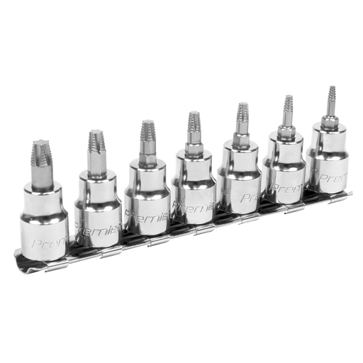 Sealey Premier Lock-On TRX-Star Socket Bit Set 3/8" Drive 7 Piece