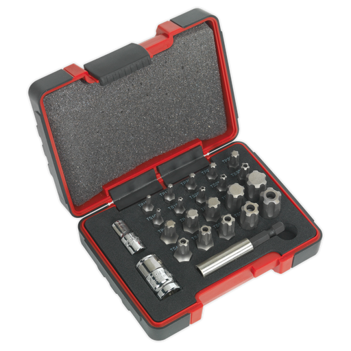 Sealey Premier Security Bit Set 23 Piece 1/4" & 3/8" Drive AK6226