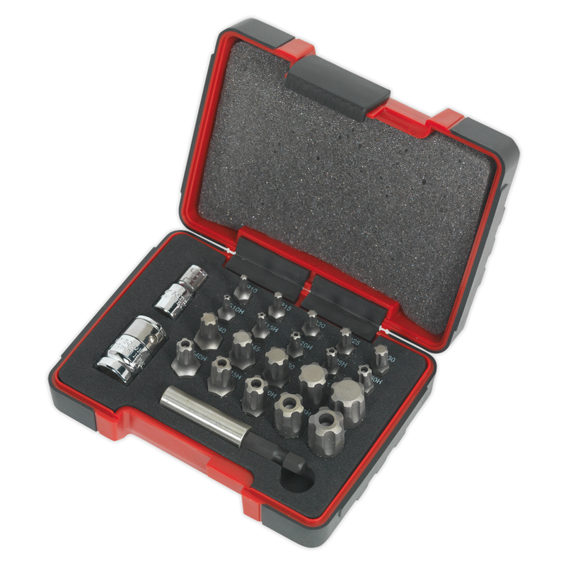 Sealey Premier Security Bit Set 23 Piece 1/4" & 3/8" Drive AK6226