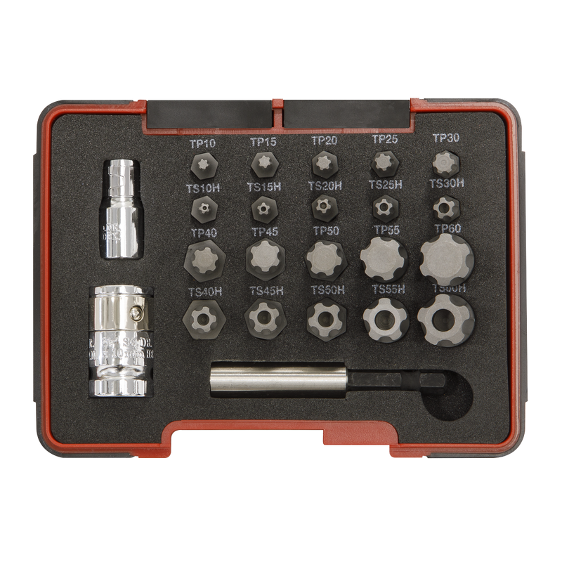 Sealey Premier Security Bit Set 23 Piece 1/4" & 3/8" Drive AK6226