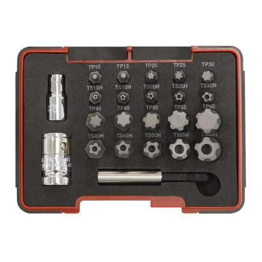 Sealey Premier Security Bit Set 23 Piece 1/4" & 3/8" Drive AK6226