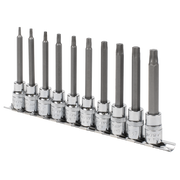 Sealey Premier Socket Bit Set 3/8"Sq Drive 95mm 10 Piece