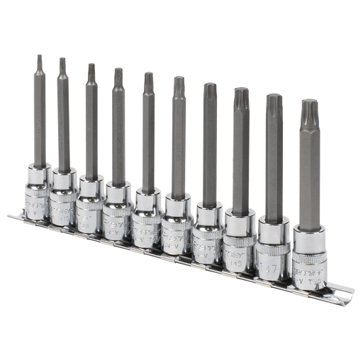 Sealey Premier Socket Bit Set 3/8"Sq Drive 95mm 10 Piece