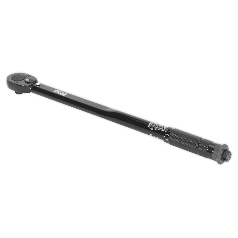 Sealey Premier Black Torque Wrench 1/2"Sq Drive 27-204Nm