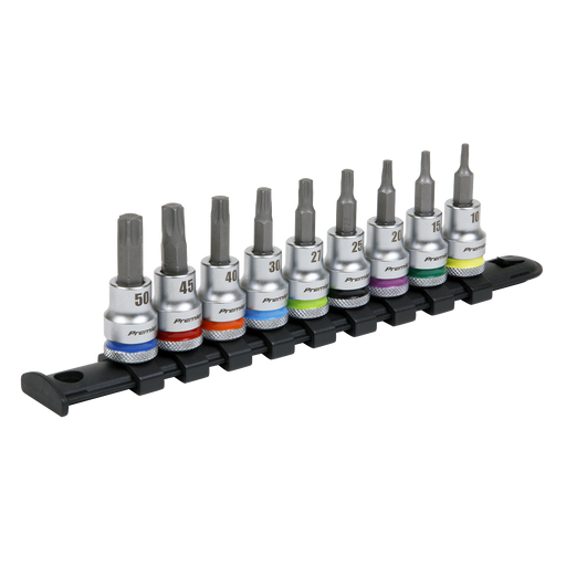 Sealey Premier Platinum Socket Bit Set 3/8" Drive 9 Piece AK6251