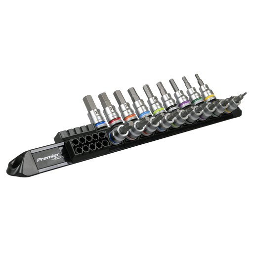 Sealey Premier Platinum Socket Bit Set 18 Piece 3/8" Drive AK6252