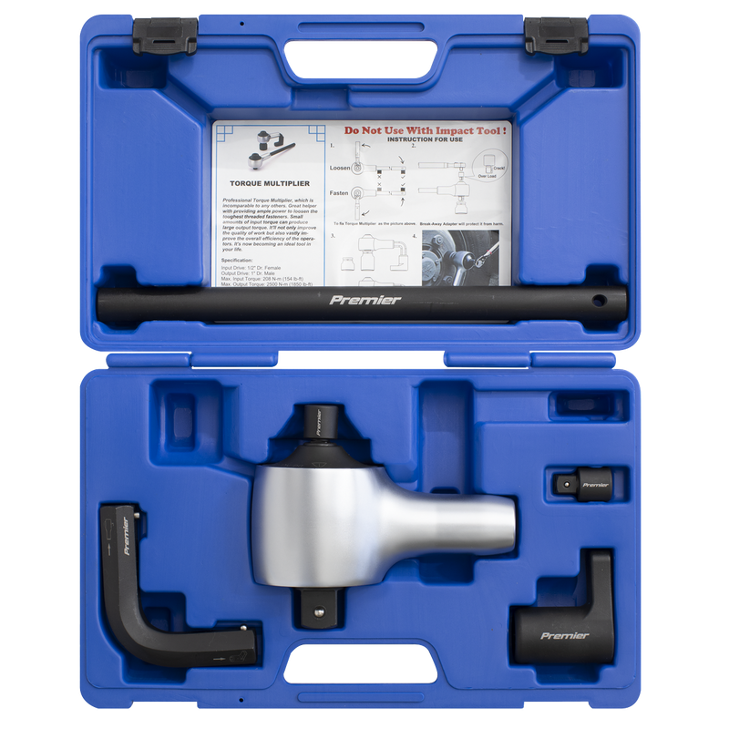 Sealey Premier Torque Multiplier Set 1/2"-1"Sq Drive 7 Piece