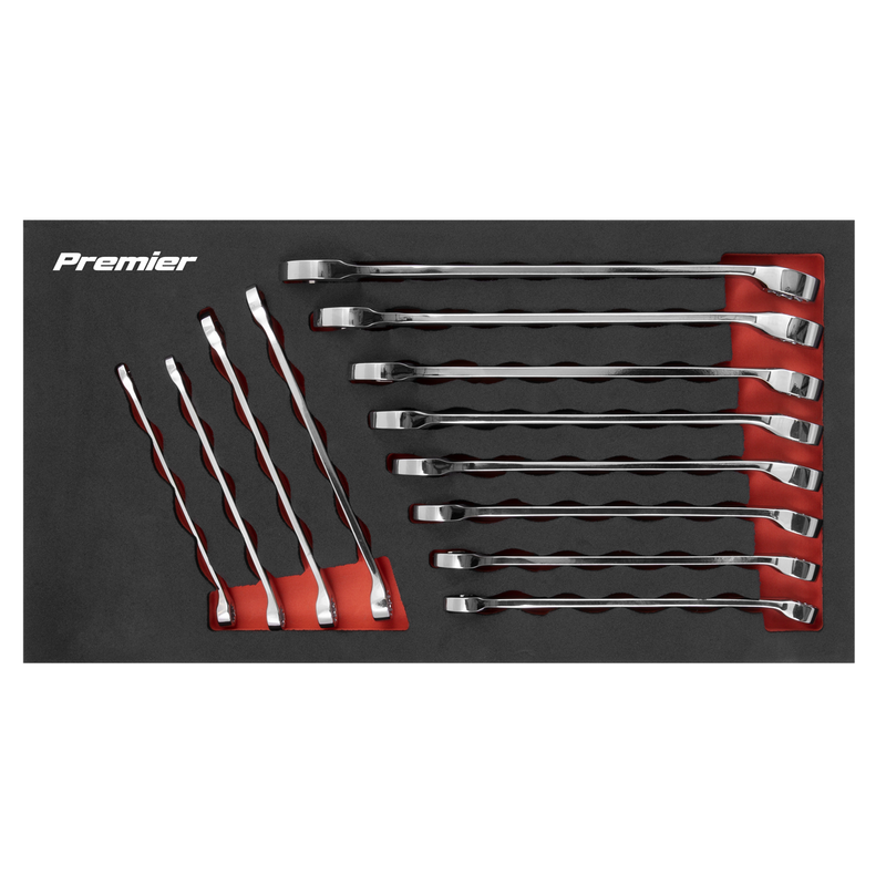 Sealey Premier Combination Spanner Set 12 Piece 8-19mm