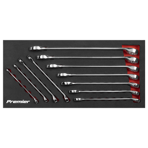 Sealey Premier Combination Spanner Set 11 Piece Chrome Vanadium Steel