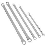 Sealey Premier Extra-Long Double End Ring Spanner Set 5 Piece 410mm