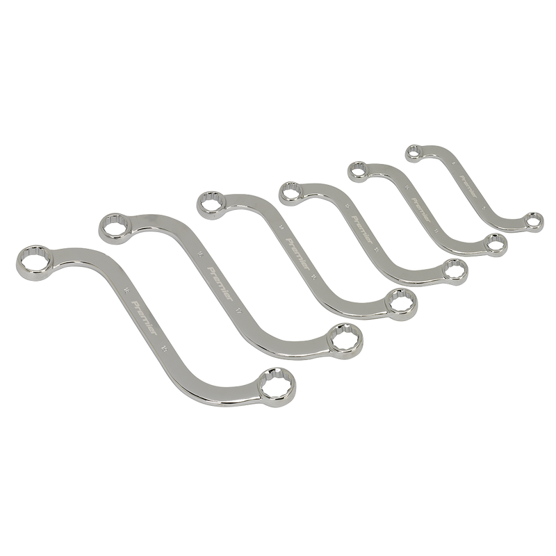 Sealey Premier S-Spanner Set 6 Piece - Chrome Vanadium Steel