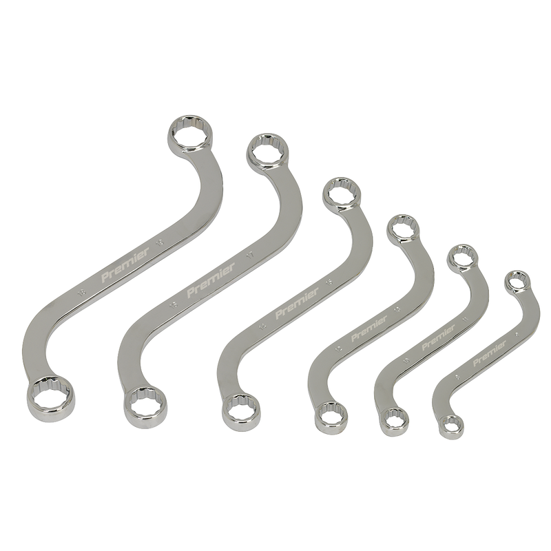 Sealey Premier S-Spanner Set 6 Piece - Chrome Vanadium Steel