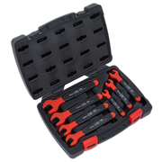 Sealey Premier Insulated Open-End Spanner Set 7 Piece - VDE Approved