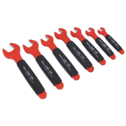 Sealey Premier Insulated Open-End Spanner Set 7 Piece - VDE Approved