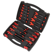 Sealey Premier Insulated Open-End Spanner Set 18 Piece - VDE Approved