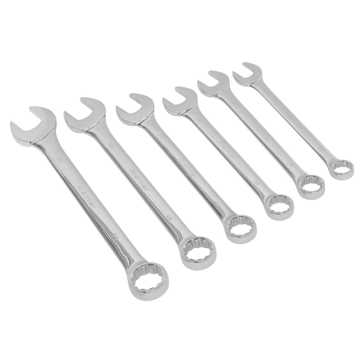 Sealey Premier Super Jumbo Combination Spanner Set 6 Piece 34-50mm