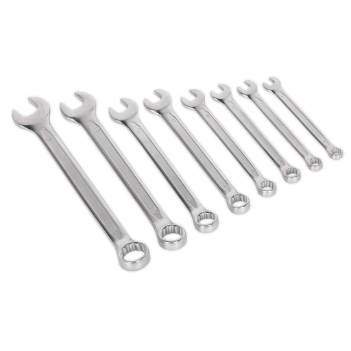 Sealey Premier Combination Spanner Set 8-19mm 8 Piece