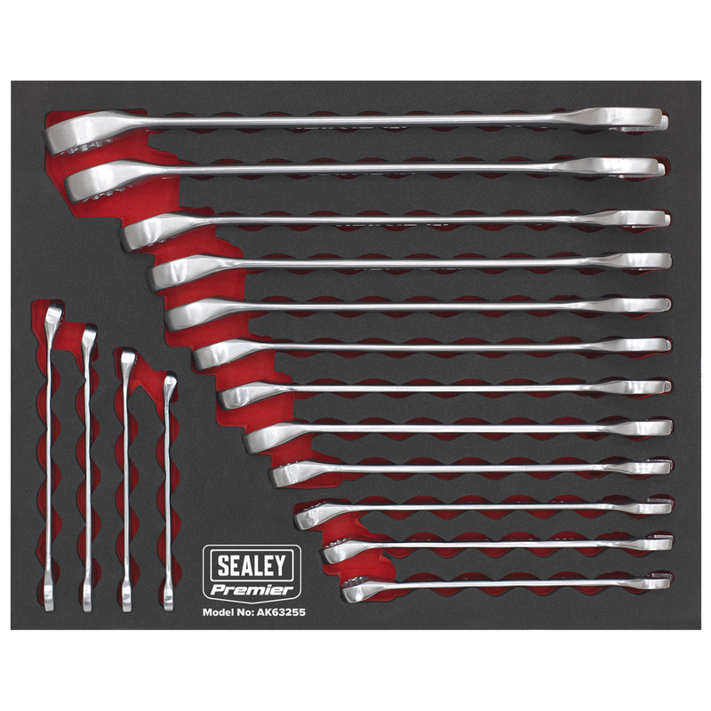 Sealey Premier Combination Spanner Set 6-22mm 16 Piece