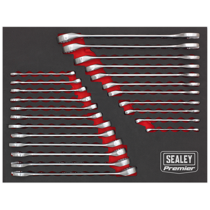 Sealey Premier Combination Spanner Set 23 Piece Metric/Imperial AK63256